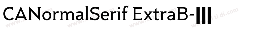 CANormalSerif ExtraB字体转换 CANormalSerif ExtraB字体转换